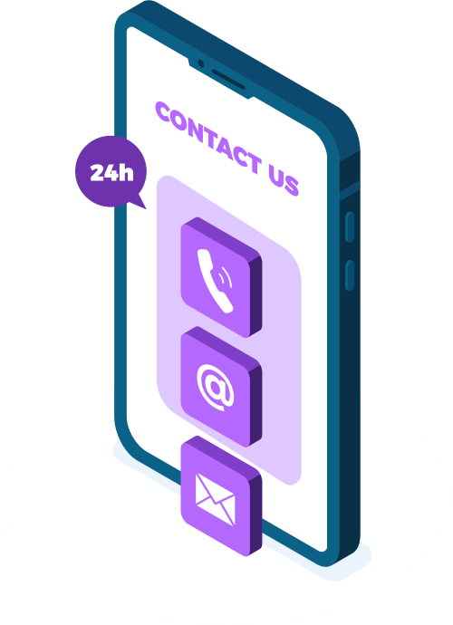 Contact us illustration.